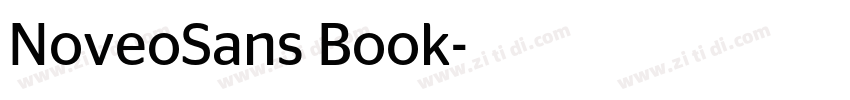 NoveoSans Book字体转换
